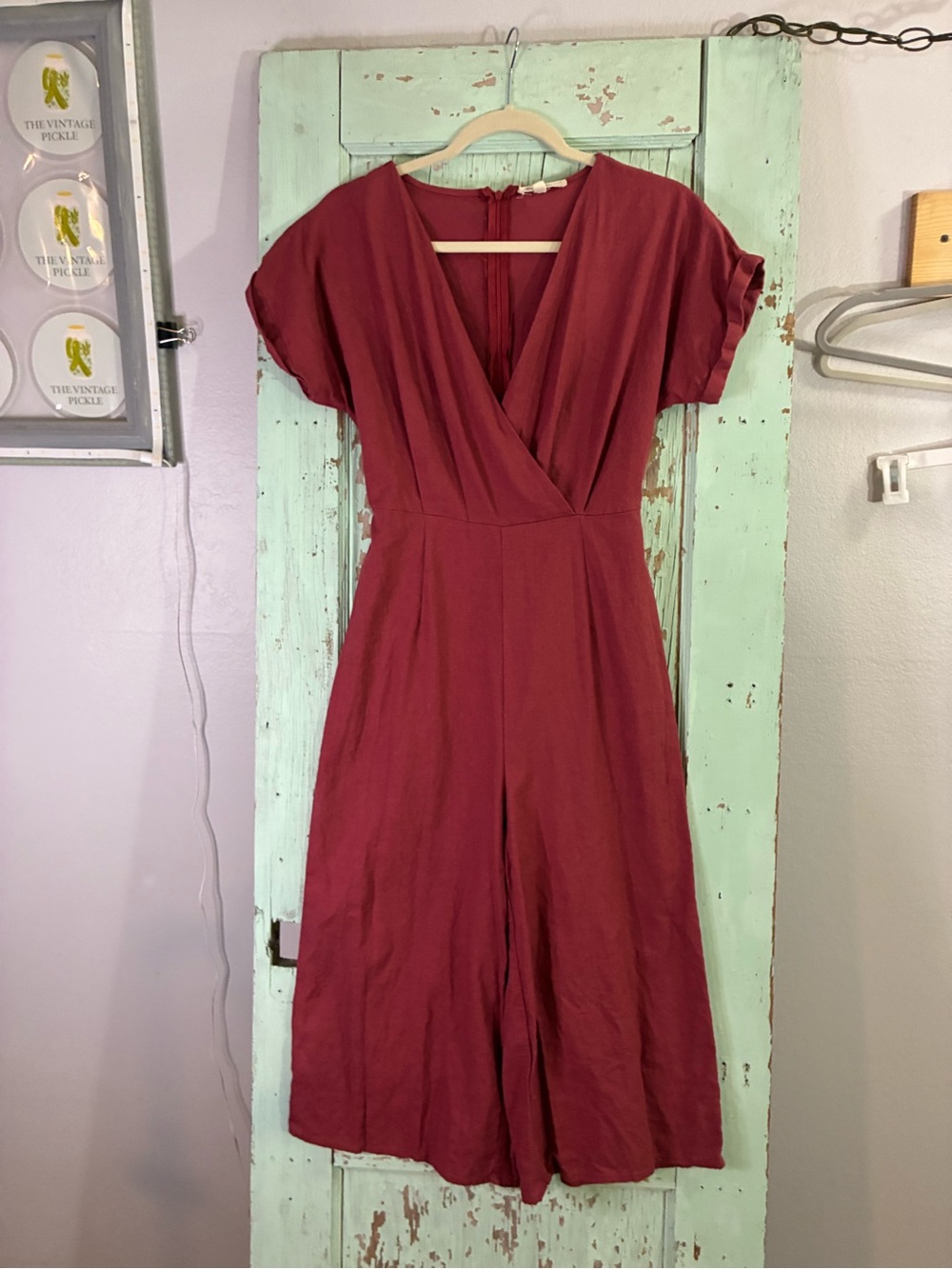 Women's rebellion Rose palazzo linen blend Jumpsuit